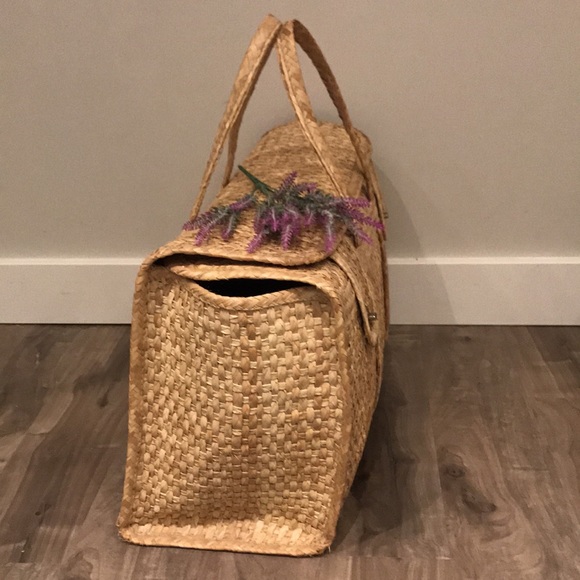 OVERSIZED woven palm beach bag!! 🌊😍☀️ - Picture 7 of 13